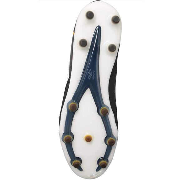 Umbro Tocco ll Pro Fg Soccer Cleat's Black White Saffron Mens Size 11.5 - Picture 3 of 8